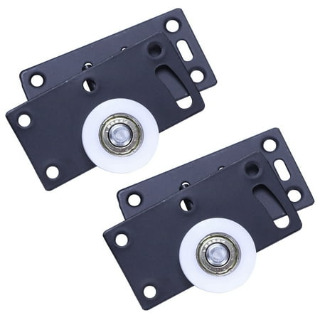 

16Sets Sliding Door Wheels Rollers Pulleys Runners for Cupboard Wardrobe Cabinet Smoothly & Mute Nylon Wheels