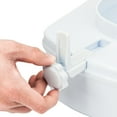 thumbnail image 4 of 2021 NEW 4" Medical Elevated Raised Toilet Seat Lift Riser Elongated Safety Padded+Cover, 4 of 8
