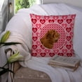 thumbnail image 3 of Carolines Treasures SS4510PW1414 Sussex Spaniel Hearts Love Valentines Day Fabric Decorative Pillow  14Hx14W multicolor, 3 of 4