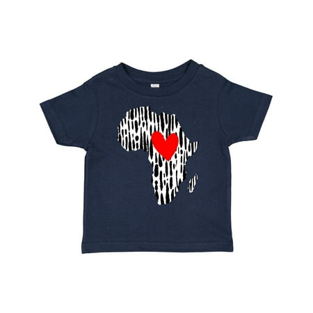 

Inktastic Black History Month Ink Print African Heart Gift Toddler Boy or Toddler Girl T-Shirt