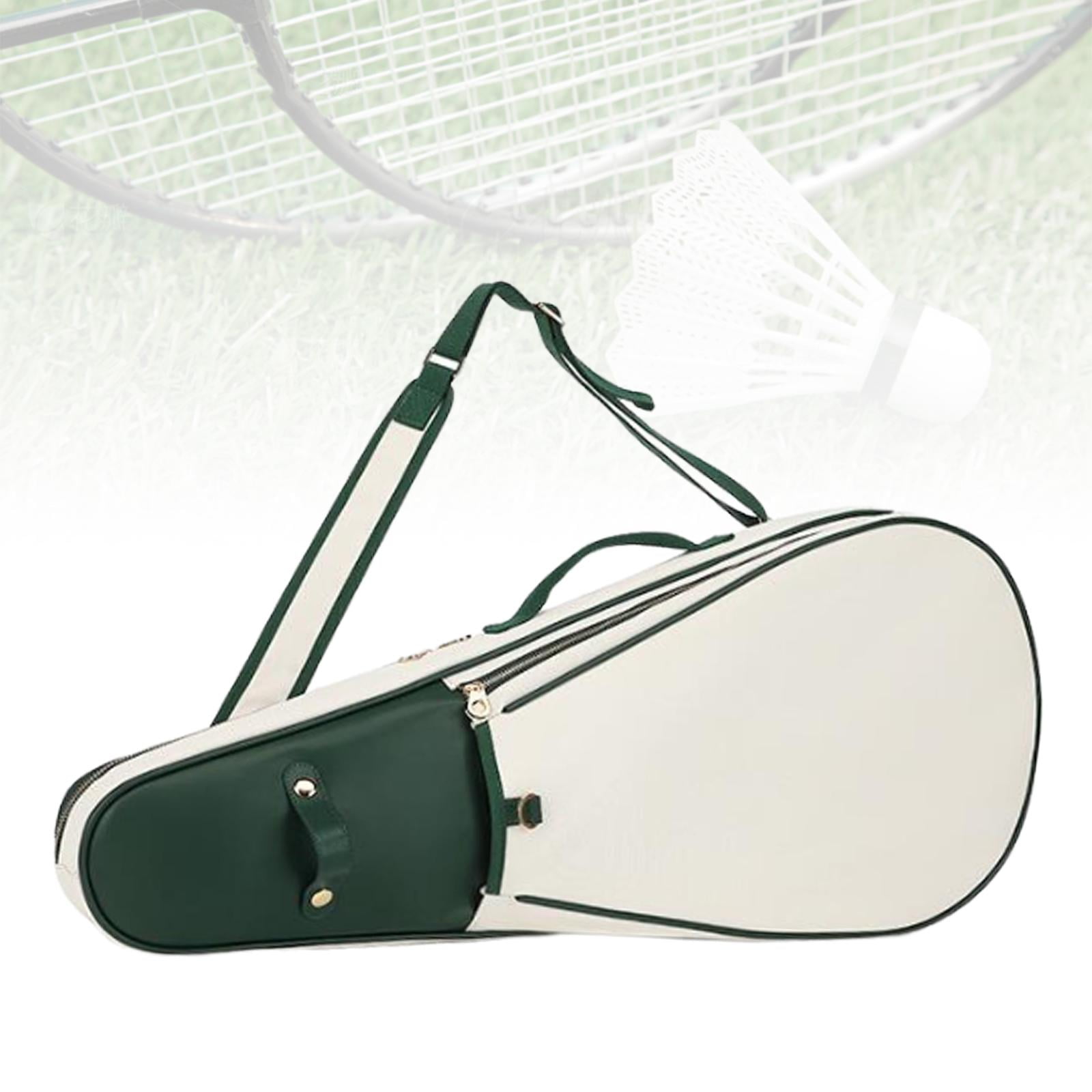 funtasica Tennis Bag Badminton Bag Water Resistant Tennis Tote Bag Neoprene with Racquet Cover Case Bag Tennis Racket Bag White