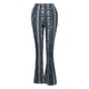 thumbnail image 5 of Gibobby Leggings Afelpados Mujer Pantalones ajustados para para mujer Leggings pierna elástica ocio pantalones para cintura para impresión ancha alta（Azul， L), 5 of 5