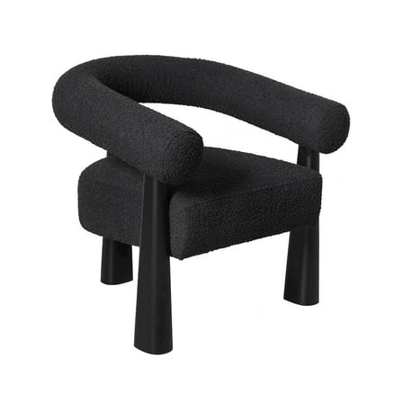 TOV Furniture Spara Black Boucle Accent Chair