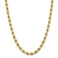 thumbnail image 1 of 14K Yellow Gold 8mm Diamond Cut Rope Chain 24 IN, 1 of 5