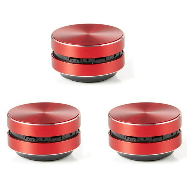 3X Altavoz Portátil Compatible de Conducción Ósea con Sonido Estéreo Altavoz Bluetooth (Rojo)
