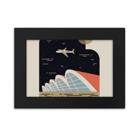 Hong Kong International Airport Desktop Photo Frame Ornaments Picture Art Painting