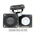 thumbnail image 2 of 1.8 Inch Audio Speaker 4Ω 10W 48mm Multimedia Loudspeaker DIY Sound Mini Speaker with Mounting Hole, 2 of 7
