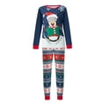 thumbnail image 2 of DuAnyozu Matching Family Pajamas Sets Christmas PJ's Letter Print Top and Plaid Pants Jammies Sleepwear, 2 of 10