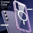 thumbnail image 4 of JETech Magnetic Case for Samsung Galaxy S24 5G, Compatible with MagSafe, Shockproof Protective Phone Cover, Non-Yellowing Hard Clear PC Back (Purple), 4 of 7