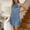 Blue, variant on Halter Dresses for Women Summer Elegant Satin Mini Twist Front Sleeveless Flowy Shift A-Line Chic Cocktail Party Dress for Wedding Guest Evening Night Out Prom