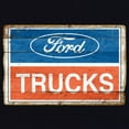 thumbnail image 3 of Tee Hunt Ford Trucks Old Sign Cotton T-Shirt Licensed Ford Built Tough, Pink, 3X-Large, 3 of 5
