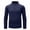 Dark Blue, variant on Dagugfen Mens Shirts Long Sleeve Quarter Zipper Stand Collar Tight Lightweight Running Training Workout Tops