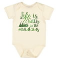 thumbnail image 3 of Inktastic Life's Better Mountains Girls Baby Bodysuit, 3 of 5