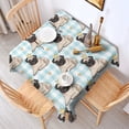 thumbnail image 2 of Pug with Crown Square Tablecloth,Waterproof Square Table Cover,Wipeable Spillproof Washable Table Cover for Home Kitchen Party Decor 60"x60"(152x152cm), 2 of 6