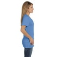 thumbnail image 4 of Hanes Ladies' 4.5 oz., 100% Ringspun Cotton nano-T V-Neck T-Shirt - S04V, 4 of 4
