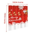 thumbnail image 3 of AuroraX Waterproof Shower Curtain Liner,72x72 Inch Extra Wide Christmas Bathroom Curtain,Christmas Home Fall Bathroom Decor, 3 of 5