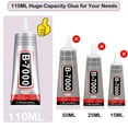 thumbnail image 2 of B7000 Jewelry Glue for Making, FITTDYHE 1PCS 110ML/3.7 fl oz Clear Adhesive for Rhinestone, Fabric, Multipurpose Super B-7000 for Phone Repair, Nail Art, Wood, Glass, Charms, 2 of 7