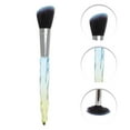 thumbnail image 3 of Unique Bargains 5 Pcs Crystal Makeup Brush Set for Bathroom Blue Yellow Plastic Handle Nylon Hair, 3 of 5