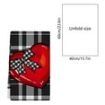 thumbnail image 3 of JWshufel Kitchen Dish Towels Valentine's Towels Soft Polyester Absorbent Durable Quick Dry Easy Care Holiday Themed Table Decorative Towel for Cooking and Baking 23.6x15.7in, 3 of 6