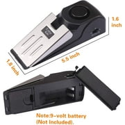 4-Pack Safety Wedge Door Stop Alarm Stopper Blocking Travel Home Security Alert 120db (Pack of 4)