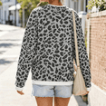 thumbnail image 3 of Crew Neck Sweatshirts Women Oversized Fall French Terry Layered Pullover Sweatshirt Fake Two‑Piece Tops Pullover Casual Split Hem Top, 3 of 4