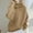 *Khaki, variant on Bulkneck Thickened Knit Hooded Sweatshirts Sweater For Women,Fall Winter Long Sleeved Knitwear Gray,Womens Plus XL