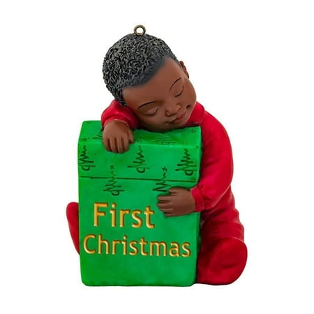 Africa Christmas Ornament FIRST CHRISTMAS African American Boy Christmas Ornament, by United Treasures ()