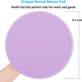 thumbnail image 5 of Round Mouse Pad,  Premium-Textured Washable Non-Slip Rubber Base for Men Women Wireless Computer Laptop Gaming Desk Accessories, 5 of 6