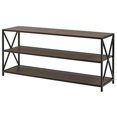 thumbnail image 2 of Walker Edison Furniture BS60XMWSG 60 in. Industrial Bookcase, Slate Grey, Black Metal, 2 of 2