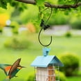 thumbnail image 4 of Comederos Para Pájaros Colgador Metal Hierro Colibrí Comederos Gancho Al Aire Libre Acero S Gancho Con Diseño De Mariposa Para Colgar Campanas De Viento De Plantas 2 Uds Yuarrent HA043262-01, 4 of 6
