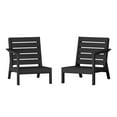 thumbnail image 3 of WestinTrends Avalon Outdoor Patio HDPE Deep Seating Sectional Loveseat, Black, 3 of 6