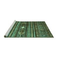 thumbnail image 2 of Ahgly Company Machine Washable Indoor Rectangle Abstract Turquoise Blue Contemporary Area Rugs, 2' x 3', 2 of 4
