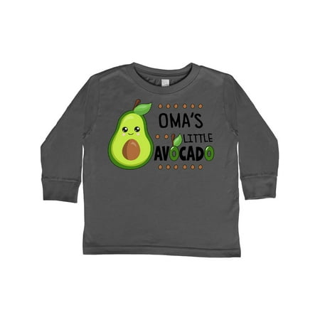 

Inktastic Oma s Little Avocado with Cute Baby Avocado Gift Toddler Boy or Toddler Girl Long Sleeve T-Shirt