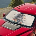 thumbnail image 5 of Xixirimido Car Windshield Sun Shade Foldable Sunshade Front Window Cover Sun Visor for Trucks SUVs Sedan Universal Car Interior Accessories, Wolf Butterfly Floral, 5 of 8