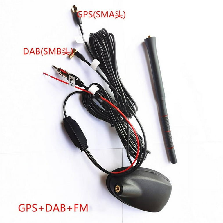 Shark Fin Car Aerial DAB FM GPS Roof Mount antenna Combined