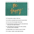 thumbnail image 4 of Rugsmith Blue Machine Tufted Be Happy Doormat, 18" x 30", 4 of 5