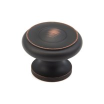 Schaub And Company 704 Baroque 1-1/2" Traditional Round Ringed Solid Brass Luxury Cabinet