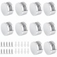 thumbnail image 1 of 10 Pieces Zinc Alloy Glass Clips Mirror Clips Holder for 4-6mm Glass Clamp, 1 of 5