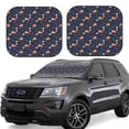 thumbnail image 1 of Fotbe Cartoon Fox Juego de 2 Piezas de Parasoles para Parabrisas | Bloqueador Solar para Auto | Accesorios Plegables para Protección Solar Interior-Large, 1 of 6