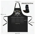 thumbnail image 3 of Couple's Matching Kitchen Garden Barbecue Apron with Printed Design for Cooking and Grilling Activities 2PCS, 3 of 5