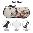 thumbnail image 3 of Vsdgher Floral Leopard Butterflies Sunglasses Soft Case Neoprene Zipper Eyeglass Case, Zipper Portable Spectacle Cases for Men Women, 3 of 6