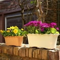 thumbnail image 4 of pdqouc Rectangle Planter Window Boxes Planters Rectangular Large Window Sill Planters Indoor Plant Pots with Succulent Herb Flower Pots Practical Home Garden Tools, 4 of 5