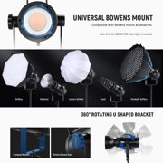 Neewer CB300C RGB LED Light - 300W, 2500K-7500K CRI97+, Bowens Mount, APP/2.4G Control