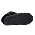 thumbnail image 5 of Kushyshoo Black Girls Snow Boots Warm Faux Fur Lined Glitter Strap Winter Shoes Lightweight with Hook-and-loop Size 4 M, 5 of 6