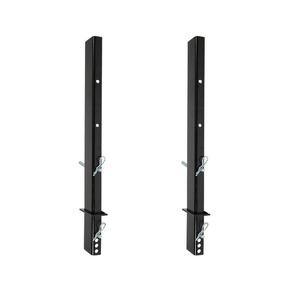 30" Adjustable C Channel Pipe Stake for Flatbed Trailer Hauler (2 Pack)