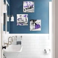 thumbnail image 3 of 3 Piece Canvas Wall Art for Bedroom Bathroom Wall Decor Purple Lavender Flower and Zen Stone Painting Pictures Print on Canvas Spa Still Life Artwork Framed Ready to Hang, 3 of 5