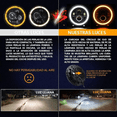 thumbnail image 4 of Par Faros De Luz  Bloosom Spot 40w Para Motocicleta Jeep Negro, 4 of 4