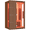 Dark Brown, variant on BUPPLEE 2-Person Infrared Sauna Room, Wooden Indoor Home Sauna with 7-Color Light Therapy, Bluetooth Controller