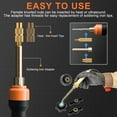 thumbnail image 4 of INCLY 440PCS Threaded Insert Kit - M2 to M6 Brass Heat - Set Inserts for Plastic, 3D Printing, Wood - Ideal for Nuts, Screws, Bolts - Includes Soldering & Heat - Set Tips, Soldering Iron Adapter, 4 of 7
