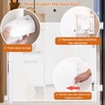 thumbnail image 3 of Puertas retráctiles para mascotas para escaleras, puerta retráctil para bebés Puertas de seguridad para bebés y niños Puerta retráctil para bebés Diseño fácil de usar, 3 of 8
